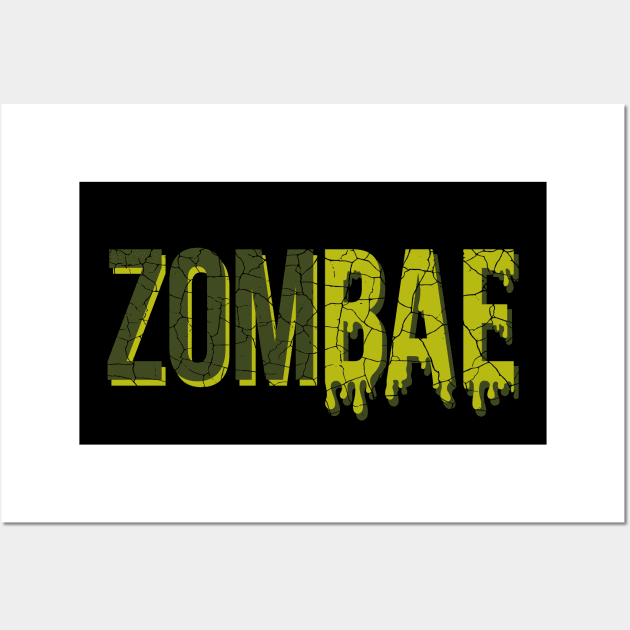 ZomBae (Zombie Slime) Wall Art by HalloweenTown